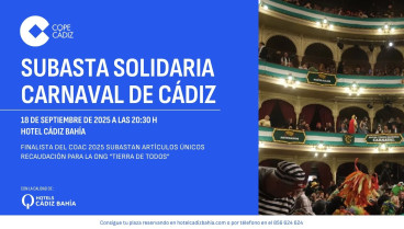 COPE presenta la I Cena Subasta solidaria del Carnaval